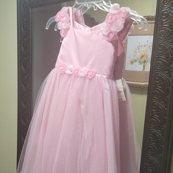 🌻Jenny Annie Dots Girls' Size-6 Pink Dress, NWT - Picture 1 of 7